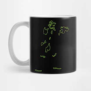 storm green neon Mug